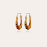 Gas Bijoux Ecume Acetate Gold - Tortoise Earrings