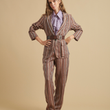 Diega Pierico Linen Pants / stripes