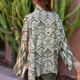 Lauren Vidal Short Kimono Top / Cactus