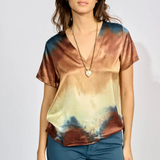 Lauren Vidal Tie Dye Elsy T-shirt / Indigo