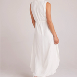 Bella Dahl Sleeveless Shirred Maxi Dress / Off White