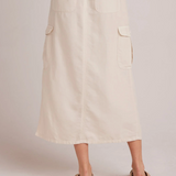 Bella Dahl Goldie Bellow Pocket Cargo Skirt - Seashell Sand