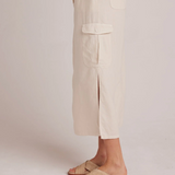 Bella Dahl Goldie Bellow Pocket Cargo Skirt - Seashell Sand