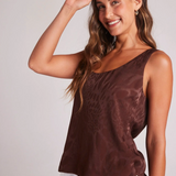 Bella Dahl Scoop Neck Tank - Café Noir