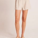 Bella Dahl Pleated Linen Shorts / Sand