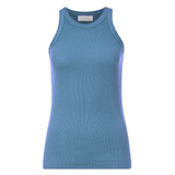 Organic Rib Tank Top / French Blue