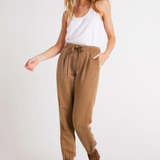 Bella Dahl Luna Pleat front Jogger / Topaz Brown