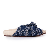 Estilo Emporio Denim Knotted Slides