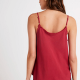 Bella Dahl frayed Cami / Ruby Red