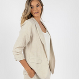 Seville Linen Blazer / Natural