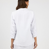 Seville Linen Blazer / White