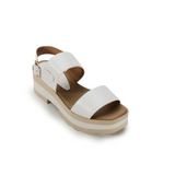 Estilo Emporio Cape Buckle Sandal / White