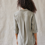 Bella Dahl  Split Back Button Down - Soft Army