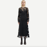 Samsoe Samsoe Samadeleine Dress / Black Blooming Burnout