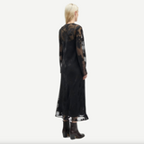 Samsoe Samsoe Samadeleine Dress / Black Blooming Burnout