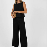 Humidity Fleetwood Linen Pants / Black