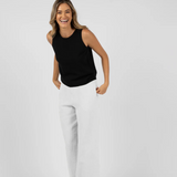 Humidity Fleetwood Linen Pants / White