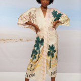 Sophia Printed Kimono Dress / Vacation