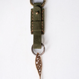 Pesci Che Volano Olive Keyring Bronze