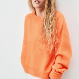 American Vintage Vitow Jumper - Fluorescent Carrot Melange