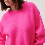 American Vintage Vitow Jumper - Neon Pink Melange