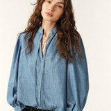 Ba&sh Kuka Blouse - Light Used Blue