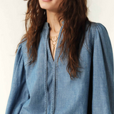 Ba&sh Kuka Blouse - Light Used Blue