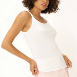 Project Social T Gardenia Rib Tank / White
