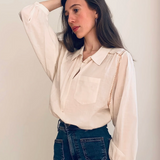 Marie Louise De Monterey New Birkin Blouse / Pale Ecru