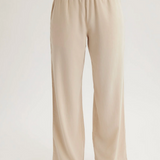 Bella Dahl Smocked Waist Wide Leg Pant - Linen Sand