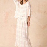 Estilo Emporio Pistice Top / Tela Atena Panna