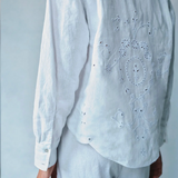 Bella Dahl Eyelet Embroidered Shirt / White