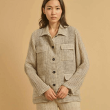 Diega Chiara Shirt / Ecru - Choco - Noir
