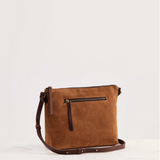 Suede Essential Crossbody Bag / Camel