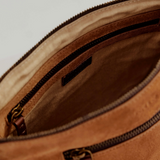 Suede Essential Crossbody Bag / Camel