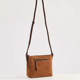 Suede Essential Crossbody Bag / Camel