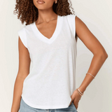 Project Social T Rue V-Neck Tank / White