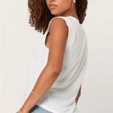 Project Social T Rue V-Neck Tank / White