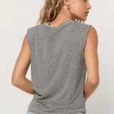 Project Social T Rue V-Neck Tank / Heathered Grey