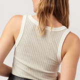 Project Social T Cooper Sweater Rib Tank / Cream
