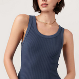 Project Social T Cooper Sweater Rib Tank / Navy