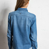 Please Snap Button Shirt / Denim Blue