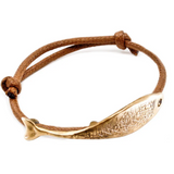 Pesci Che Volano Cefalo Bronze Tan Bracelet