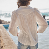 Marie Louise De Monterey Marais Blouse / Broderie Anglaise