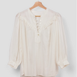 Marie Louise De Monterey Marais Blouse / Broderie Anglaise