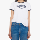 Mother The Lil Goodie Ringer T-shirt / Mother Moto- White