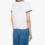 Mother The Lil Goodie Ringer T-shirt / Mother Moto- White