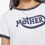 Mother The Lil Goodie Ringer T-shirt / Mother Moto- White