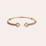 Gas Bijoux Duality Amore Cuff / Tan