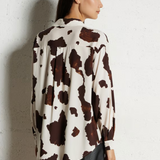 Please Printed Shirt / Cow Print